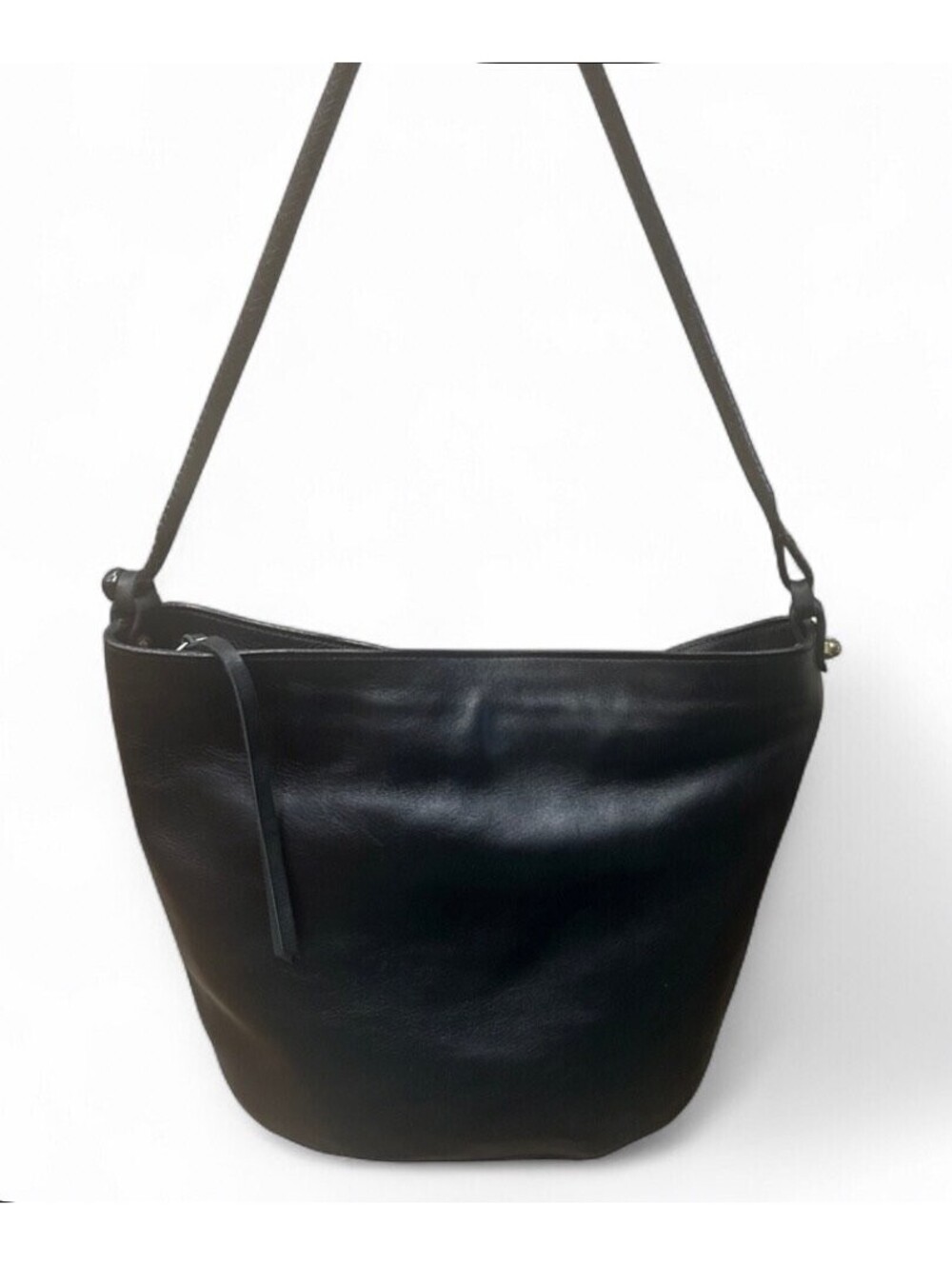 Vintage Boutique Love De Lion Leather Shoulder Bag Boho Style With Braided Strap